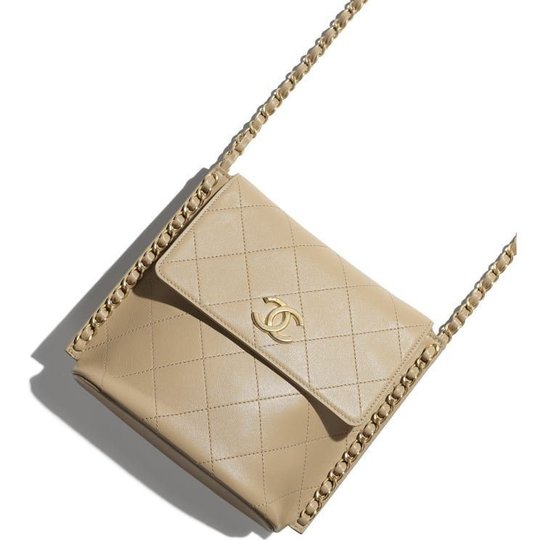 Beige Small Hobo Bag - Leather's Women Shoulder Bag