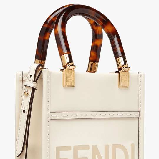 Mini Sunshine Shopper Bag - Leather Women's Handbag - Bagsfits