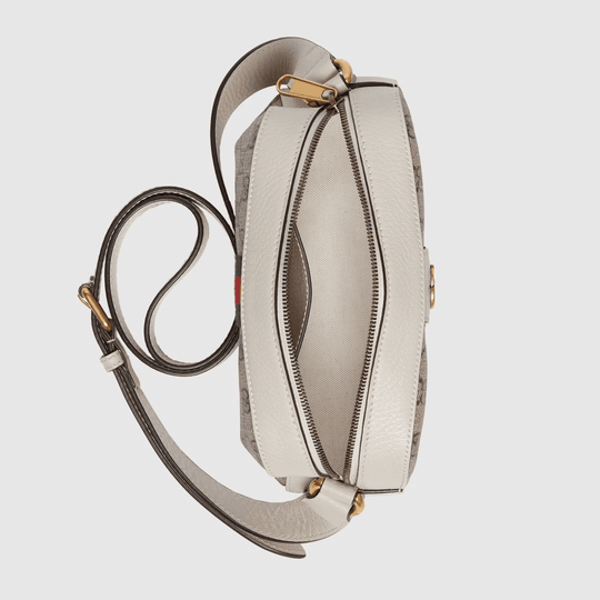 Beige Ophidia Small Shoulder Bag - Leather Women's Handbag - Bagsfits