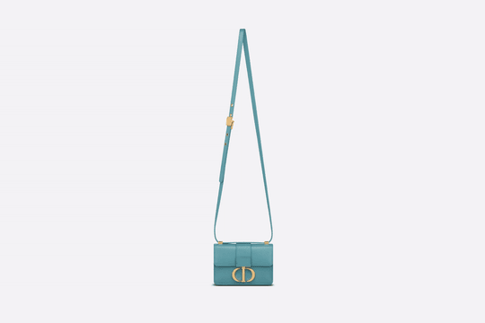 Azure Blue Box Calfskin 30 Montaigne Bag - Leather Women's Handbag - Bagsfits