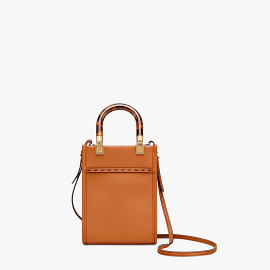 Mini Sunshine Shopper Bag - Leather Women's Handbag - Bagsfits