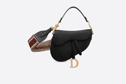 Indigo Blue Grained Calfskin Saddle Bag - Women’s Leather Bag