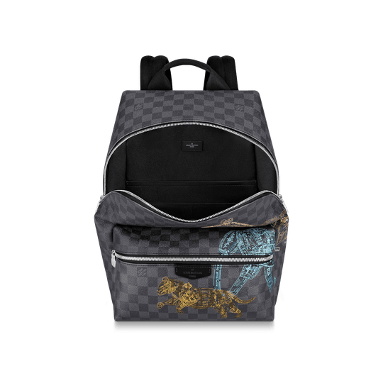 Discovery Backpack Damier Graphite Canvas Leather Bag - Leather Men's Handbag - Bagsfits