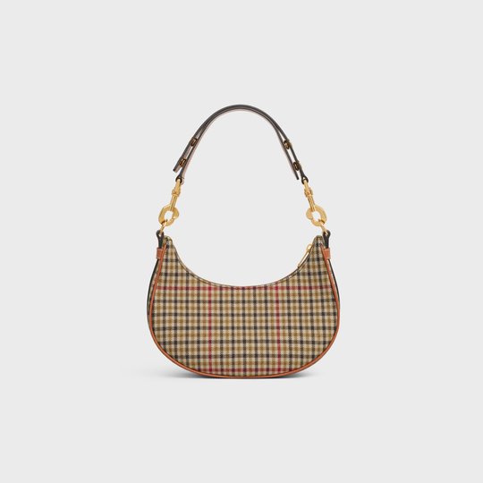 Green Medium Strap Ava Bag In Textile And Calfskin - Leather Women's Handbag - Bagsfits