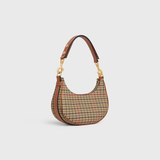 Green Medium Strap Ava Bag In Textile And Calfskin - Leather Women's Handbag - Bagsfits