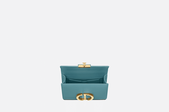 Azure Blue Box Calfskin 30 Montaigne Bag - Leather Women's Handbag - Bagsfits