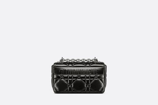 Black Quilted Macrocannage Calfskin Small Caro Bag - Leather Women's Handbag - Bagsfits