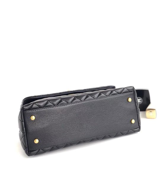 Flap Bag With Top Handle - Women Leather's Handbag