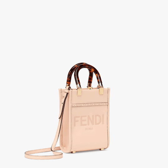 Mini Sunshine Shopper Bag - Leather Women's Handbag - Bagsfits