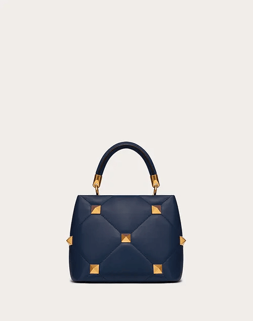 Small Roman Stud The Handle Bag in Nappa - Leather Women's Handbag - Bagsfits