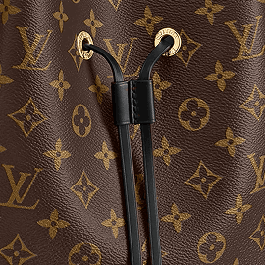 Monogram Canvas and Leather Handbag NeoNoe - Crossbody Bucket Bag
