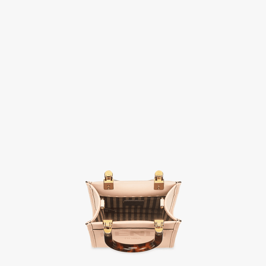 Mini Sunshine Shopper Bag - Leather Women's Handbag - Bagsfits