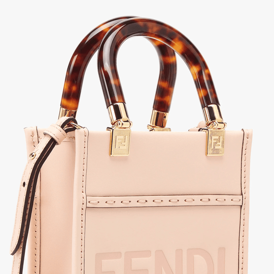 Mini Sunshine Shopper Bag - Leather Women's Handbag - Bagsfits