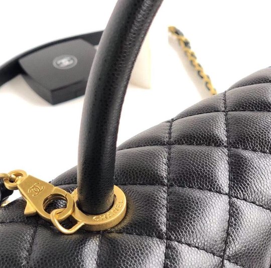 Flap Bag With Top Handle - Women Leather's Handbag