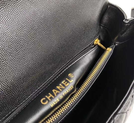 Flap Bag With Top Handle - Women Leather's Handbag