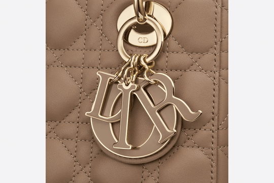Warm Taupe Cannage Lambskin Small Lady My ABCDior Bag - Leather Women's Handbag - Bagsfits