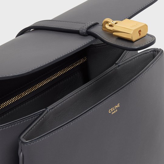 Anthracite Medium Tabou In Smooth Calfskin - Leather Women's Handbag - Bagsfits