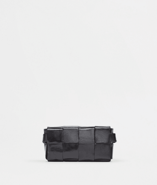 Black Cassette Leather Bag - Leather Men's Handbag - Bagsfits