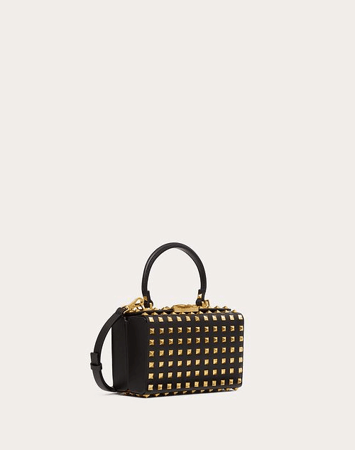 Rockstud Alcove Grainy Calfskin Box With All Over Studs Leather Bag - Leather Women's Handbag - Bagsfits