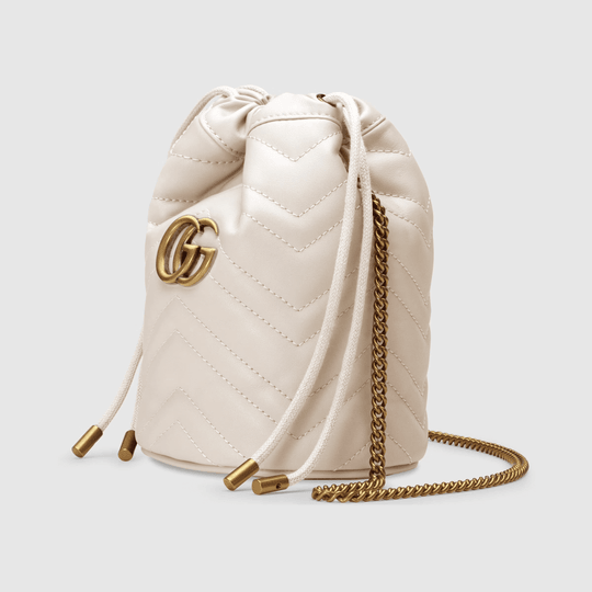 GG Marmont Mini Bucket Bag - Leather Women's Handbag - Bagsfits