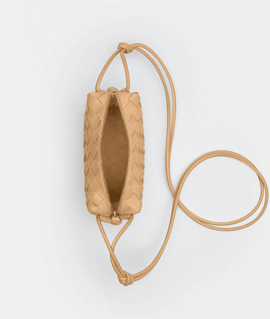 Almond Loop Leather Bag - Leather Women's Handbag - Bagsfits
