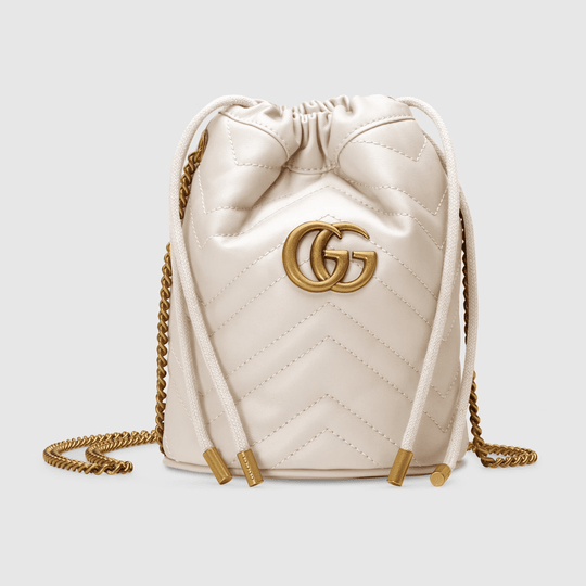 GG Marmont Mini Bucket Bag - Leather Women's Handbag - Bagsfits