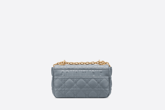 Cloud Blue Supple Cannage Calfskin Small Caro Bag - Women’s Leather Bag