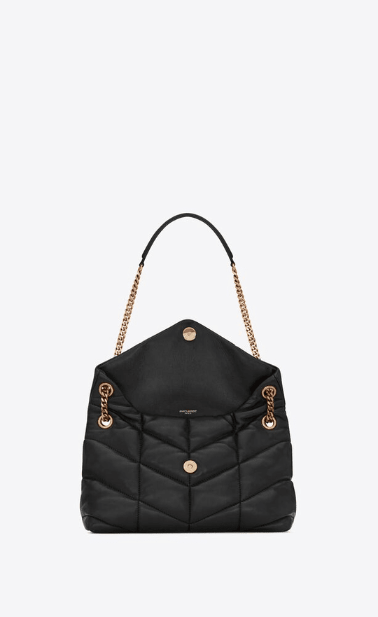 Puffer Small Bag In Quilted Lambskin Leather Bag - Leather Women's Handbag - Bagsfits