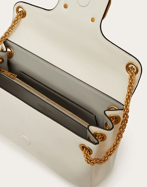 Stud Sign Nappa Shoulder Bag - Leather Women's Handbag - Bagsfits