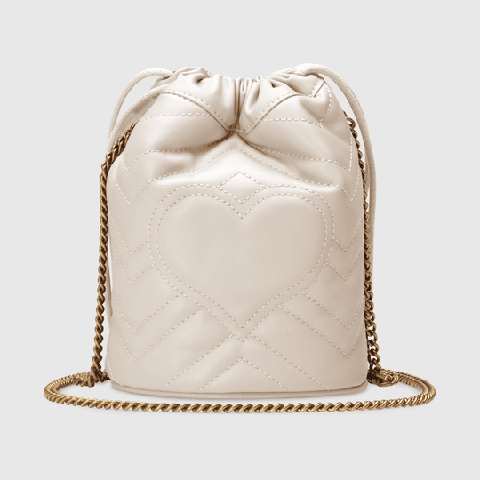 GG Marmont Mini Bucket Bag - Leather Women's Handbag - Bagsfits
