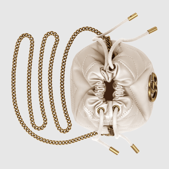 GG Marmont Mini Bucket Bag - Leather Women's Handbag - Bagsfits