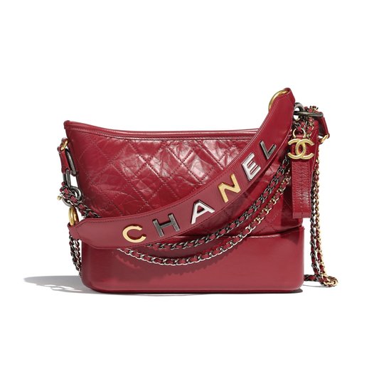 Red Calfskin Gabrielle Hobo Bag - Leather's Women Shoulder Bag