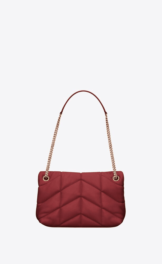 Puffer Small Bag In Quilted Lambskin Leather Bag - Leather Women's Handbag - Bagsfits