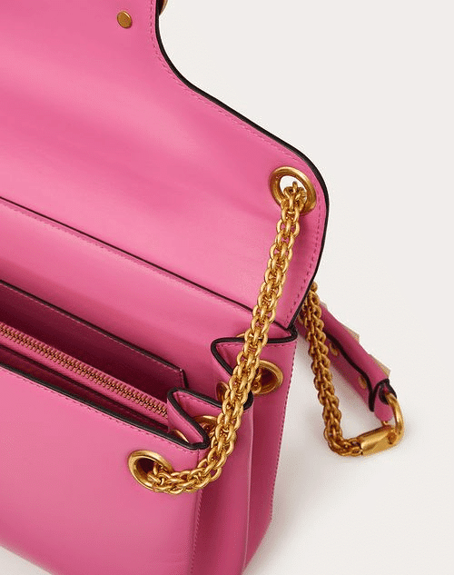 Stud Sign Nappa Shoulder Bag - Leather Women's Handbag - Bagsfits