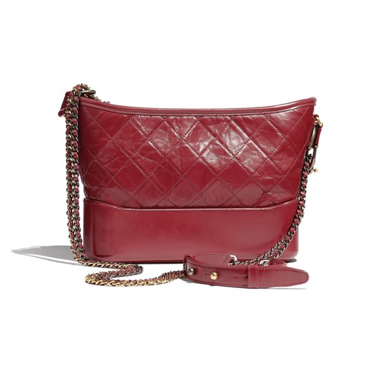 Red Calfskin Gabrielle Hobo Bag - Leather's Women Shoulder Bag