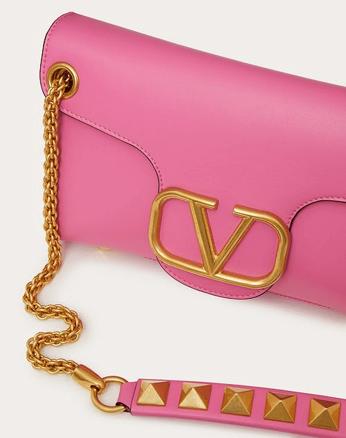 Stud Sign Nappa Shoulder Bag - Leather Women's Handbag - Bagsfits
