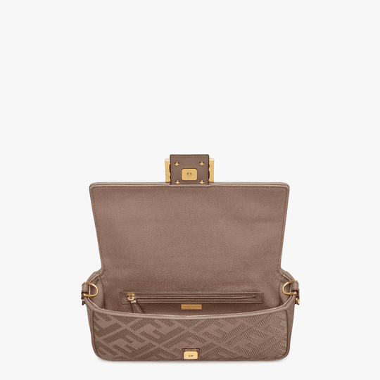 Baguette Canvas Bag - Leather Women's Handbag - Bagsfits