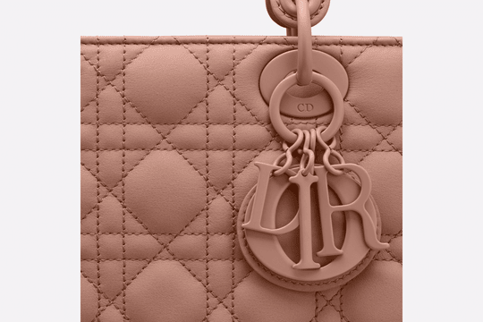 Blush Ultramatte Cannage Calfskin Small Lady ABCDior Bag - Leather Women's Handbag - Bagsfits