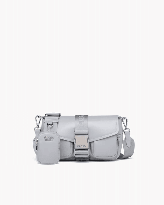 Prd Pocket Nylon And Brushed Leather Bag - Leather Women's Handbag