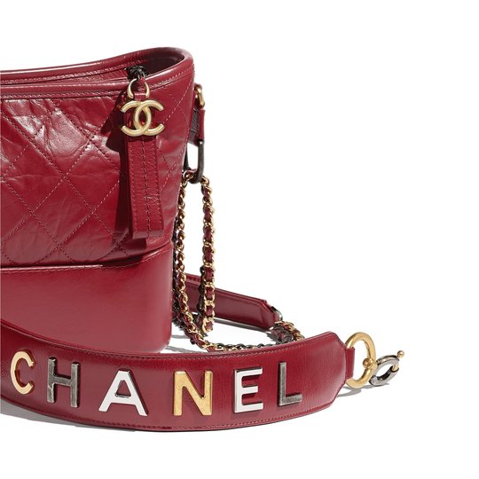 Red Calfskin Gabrielle Hobo Bag - Leather's Women Shoulder Bag