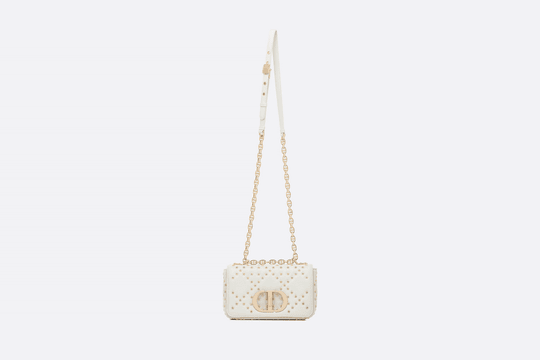 Latte Lucky Star Cannage Lambskin Small Caro Bag - Leather Women's Handbag - Bagsfits