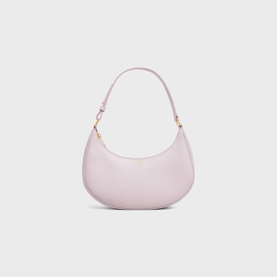 Lavender Grey Ava Bag In Smooth Calfskin - Leather Women's Handbag - Bagsfits