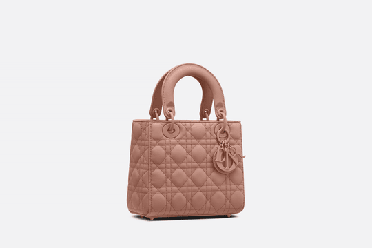 Blush Ultramatte Cannage Calfskin Small Lady ABCDior Bag - Leather Women's Handbag - Bagsfits