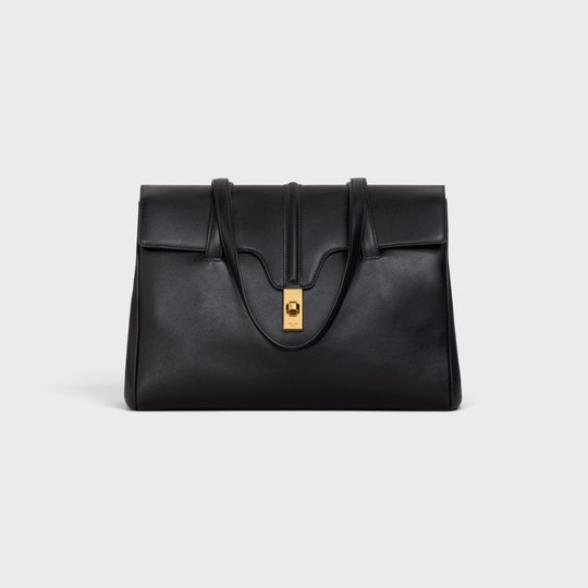 Black Medium Soft 16 Bag In Smooth Calfskin - Leather Women's Handbag - Bagsfits