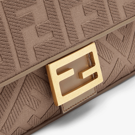 Baguette Canvas Bag - Leather Women's Handbag - Bagsfits