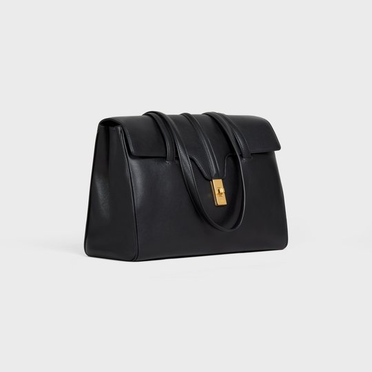 Black Medium Soft 16 Bag In Smooth Calfskin - Leather Women's Handbag - Bagsfits