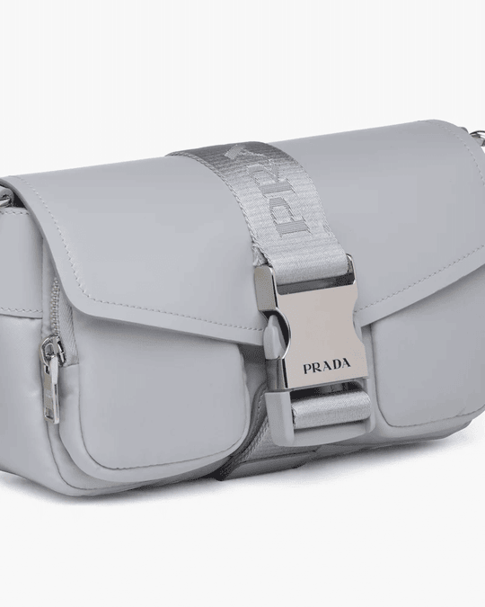 Prd Pocket Nylon And Brushed Leather Bag - Leather Women's Handbag