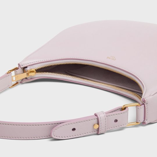 Lavender Grey Ava Bag In Smooth Calfskin - Leather Women's Handbag - Bagsfits