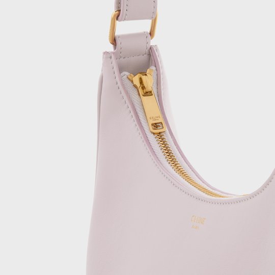 Lavender Grey Ava Bag In Smooth Calfskin - Leather Women's Handbag - Bagsfits