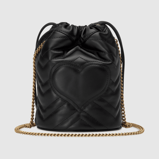 GG Marmont Mini Bucket Bag - Leather Women's Handbag - Bagsfits